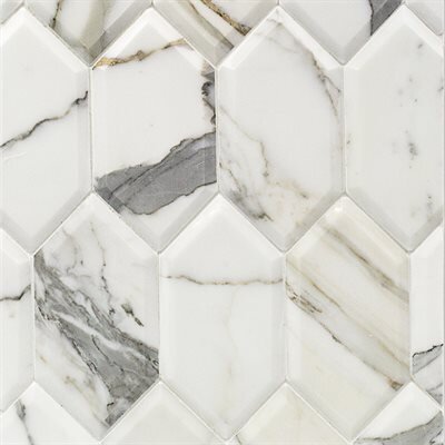 Elongated Beveled Hexagon