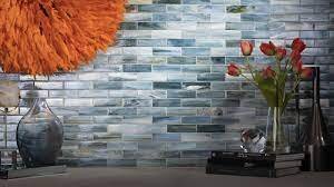 glass tile used in a backsplash