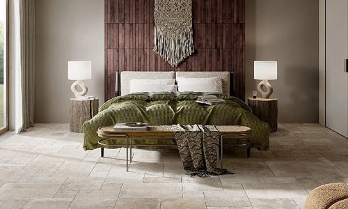 Rondine Windsor Tile in a bedroom