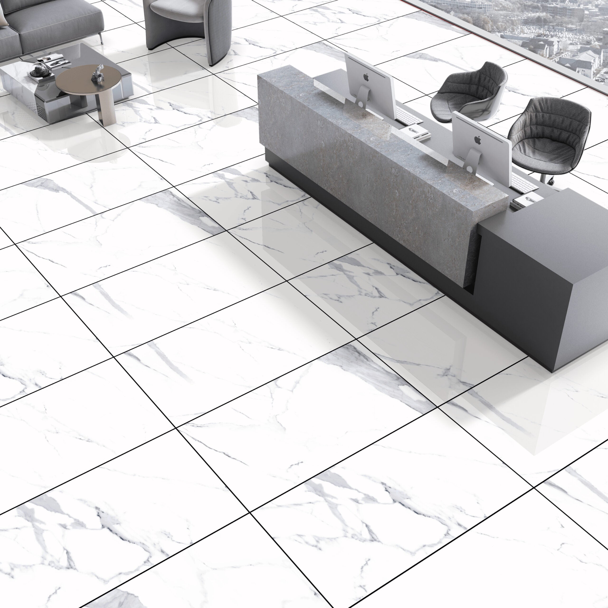 Eleganza Statuario Venato Tile