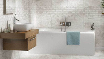 American Olean Laurel Heights Tile in a bathroom setting