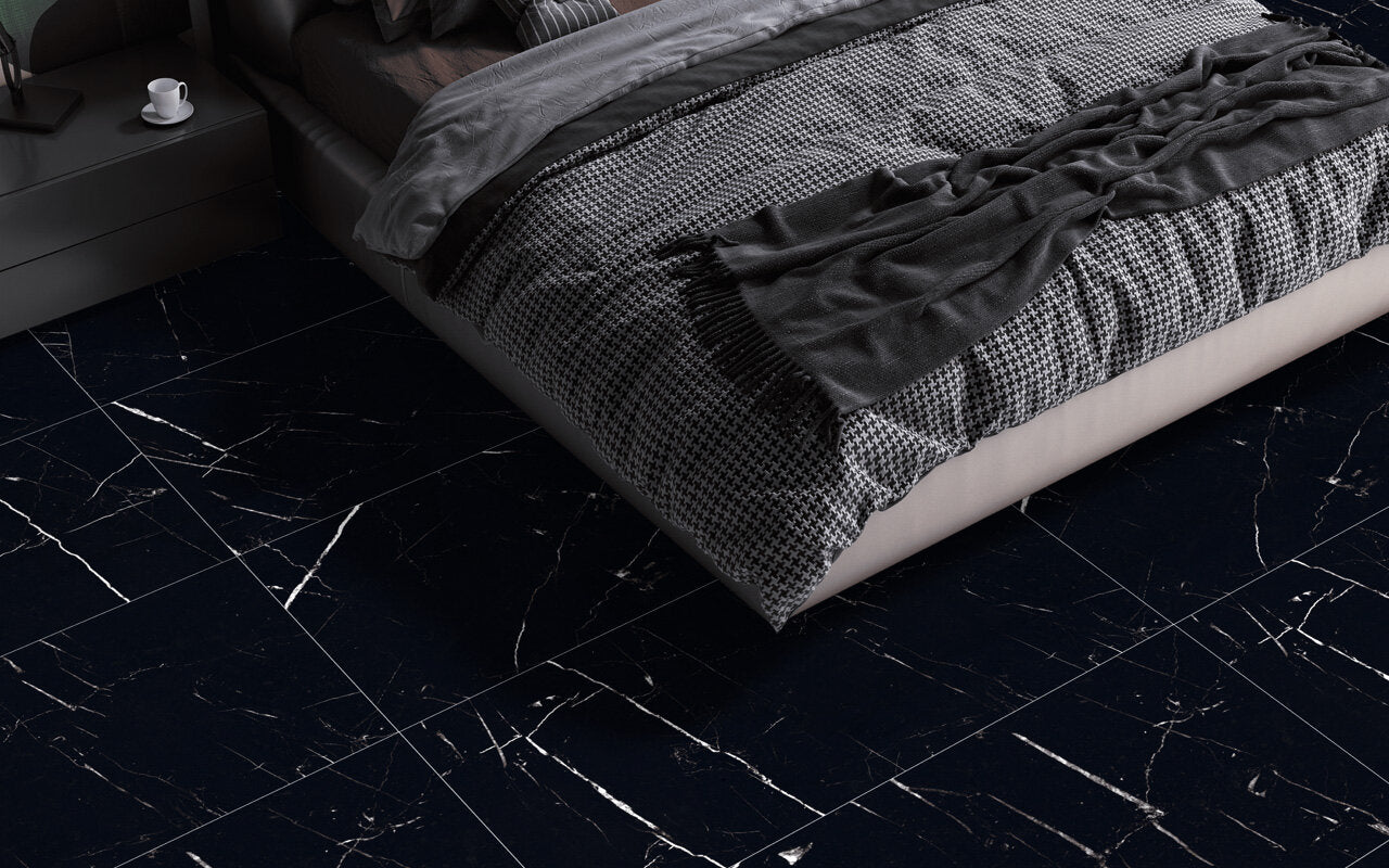 Eleganza Black Marquina Tile