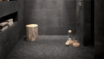 Fap Ceramiche Maku Stone Look Tile in a bathroom setting