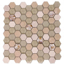 Marble Stone Hexagon Mosaic Tile