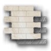 Gemma Brick Mosaic Marble Look Tile "Honed"