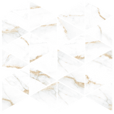 Dual Triangle Mosaic Marble Look Tile