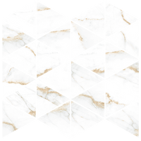 Dual Triangle Mosaic Marble Look Tile
