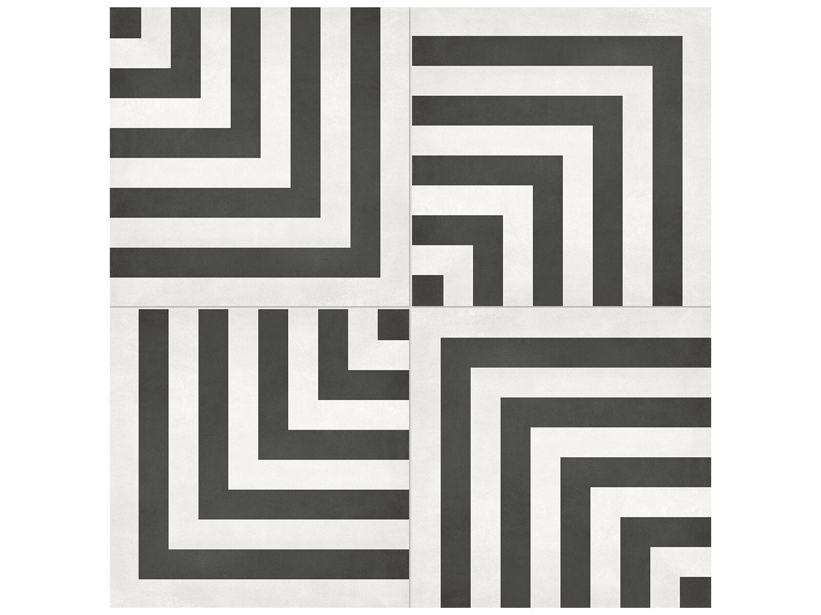 Form Monochrome Geo Deco Tile
