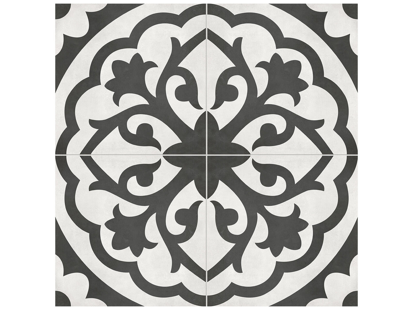 Form Monochrome Lotus Deco Tile