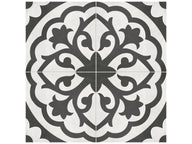 Form Monochrome Lotus Deco Tile