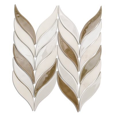 Water Jet Floret Chevron Tile