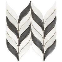 Water Jet Floret Chevron Tile