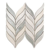 Water Jet Floret Chevron Tile