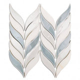 Water Jet Floret Chevron Tile