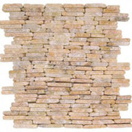 Stacked Brick Marble Interlocking Tile