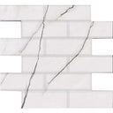Gemma Brick Mosaic Marble Look Tile "Polished"