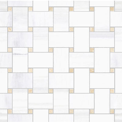 Themar Basketweave Marble Look Tile