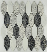 Long Hexagon Terrazzo Marble Mix Mosaic