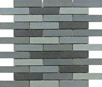 Striped Mix Brick Mosaic Tile