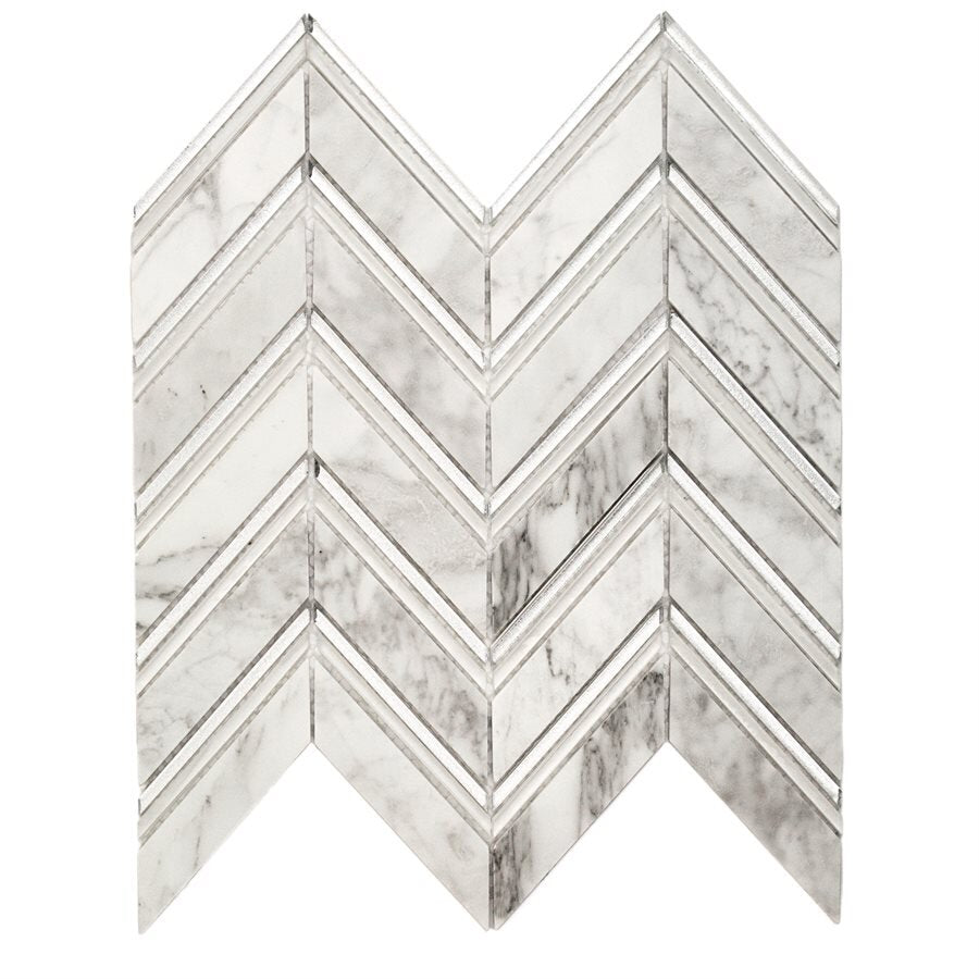 Chevron Glacier Tile