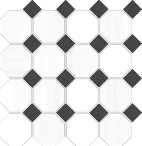 Dolomiti Ottagana Mosaic Marble Look Tile