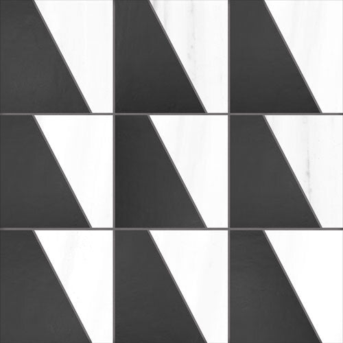 Dolomiti Trapezio Mosaic Marble Look Tile