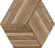 Wooddesign Wood Look Porcelain Tile - Hexagon