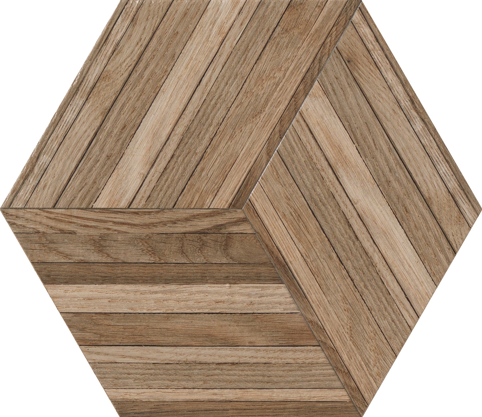 Wooddesign Wood Look Porcelain Tile - Hexagon