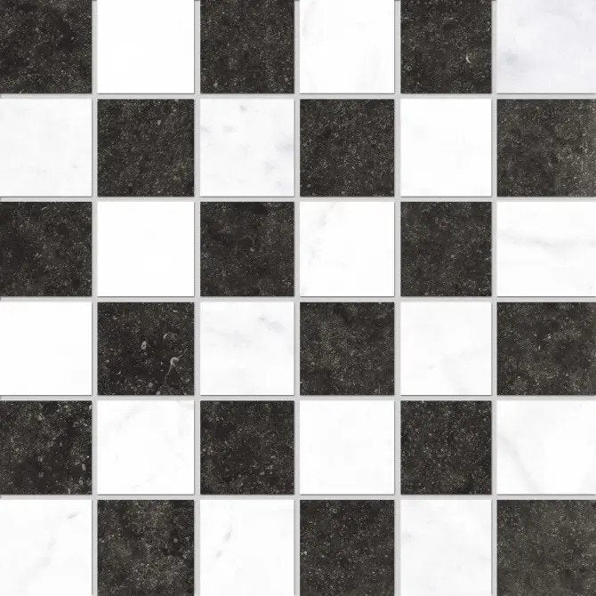 Concert Chess Mosaic Marble Look Tile