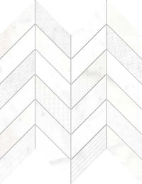 Concert Chevron Mosaic Marble Look Tile