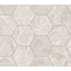 Trumarmi Polished Hexagon 4"x4" Marble Look Tile