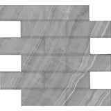 Gemma Brick Mosaic Marble Look Tile "Honed"