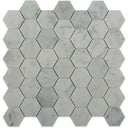 White Carrara Hexagon Marble Look Tile