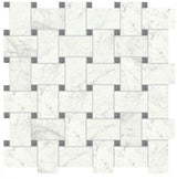 I Marmi Marble Look Tile Basketweave Mosaic