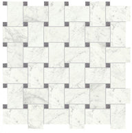I Marmi Marble Look Tile Basketweave Mosaic