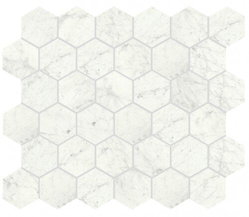 I Marmi Marble Look Tile Hexagon Mosaic