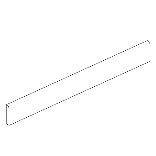 Gemma Bullnose Marble Look Tile "Honed"