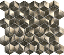 Aluminum Diamond Cube Mosaic Tile