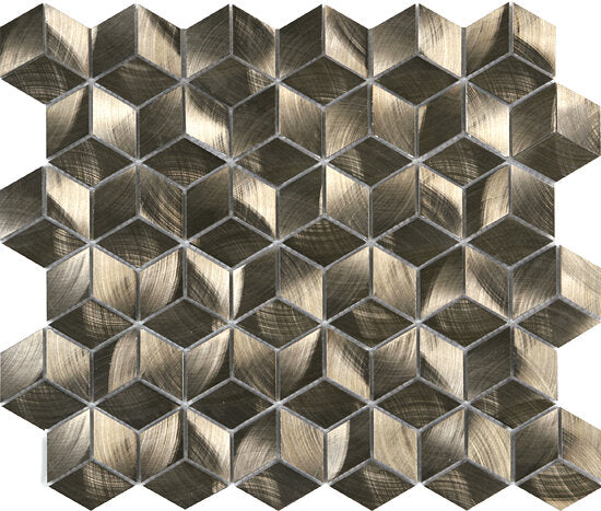 Aluminum Diamond Cube Mosaic Tile