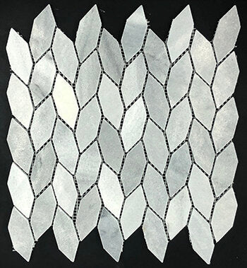 Marble Stone Tile Elongated Hexagon Mosaic