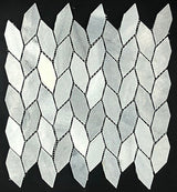 Marble Stone Tile Elongated Hexagon Mosaic