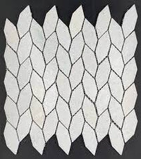 Marble Stone Tile Elongated Hexagon Mosaic