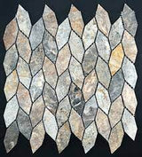 Marble Stone Tile Elongated Hexagon Mosaic