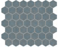 Moroccan Concrete Hex 1-1/2" x 1-1/2" Mosaic Tile