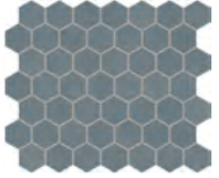 Moroccan Concrete Hex 1-1/2" x 1-1/2" Mosaic Tile