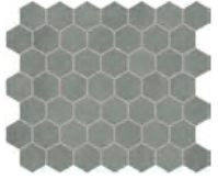 Moroccan Concrete Hex 1-1/2" x 1-1/2" Mosaic Tile