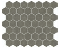 Moroccan Concrete Hex 1-1/2" x 1-1/2" Mosaic Tile