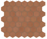 Moroccan Concrete Hex 1-1/2" x 1-1/2" Mosaic Tile
