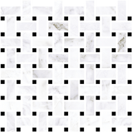 Nova Basketweave Marble Look Tile