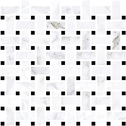 Nova Basketweave Marble Look Tile